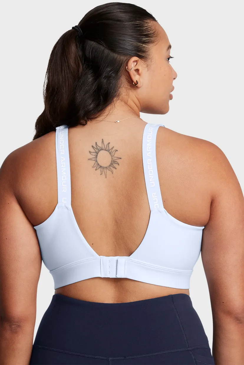 Женский голубой топ UA Infinity High 2.0 Bra 4