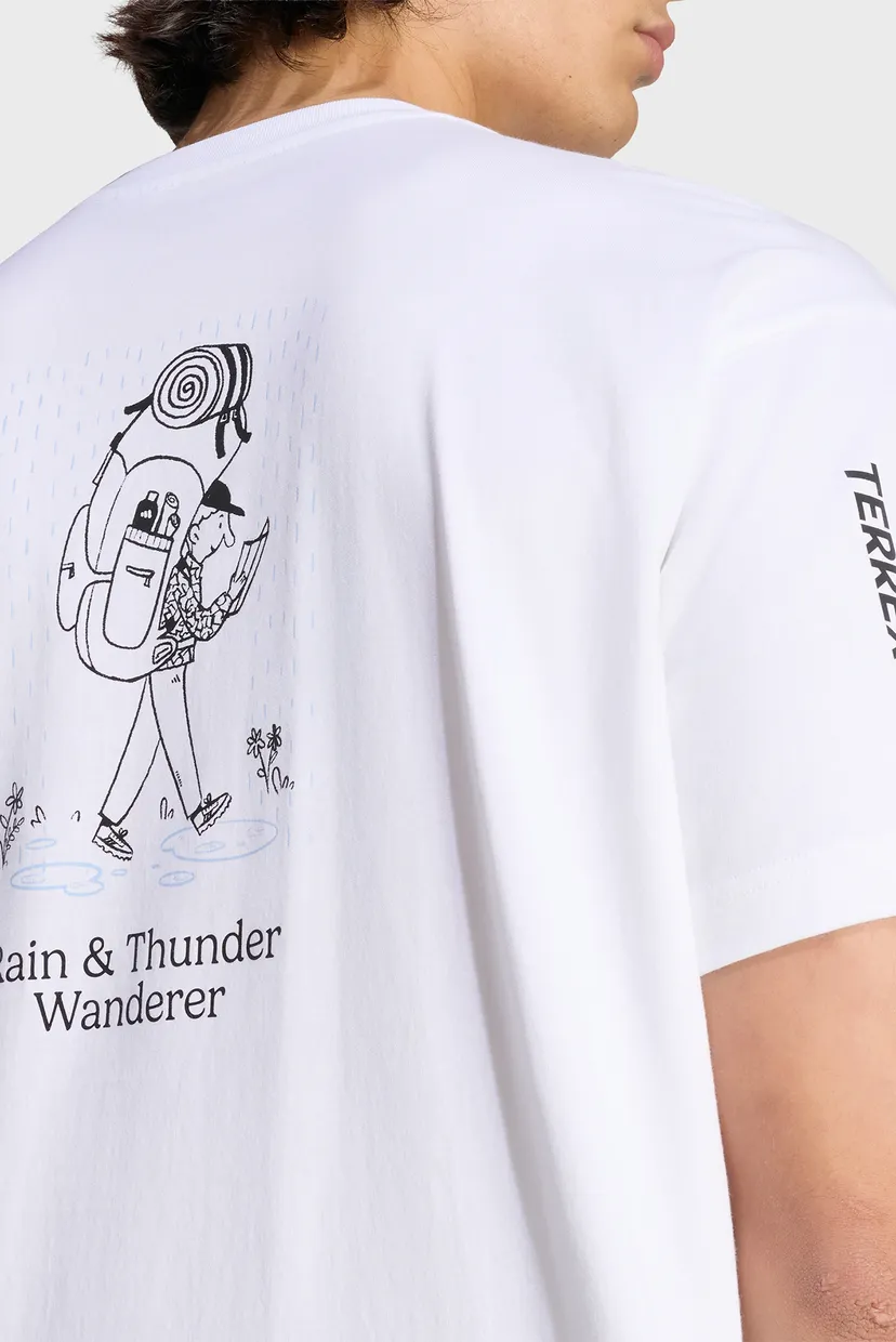Белая футболка TERREX WANDERER GRAPHIC (унисекс) 7