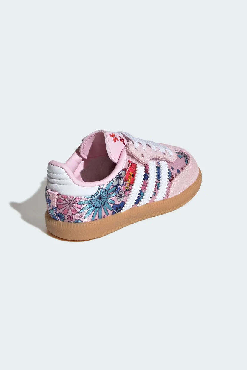 Дитячі пудрові снікерси ADIDAS LIBERTY LONDON SAMBA OG COMFORT CLOSURE ELASTIC LACE 5