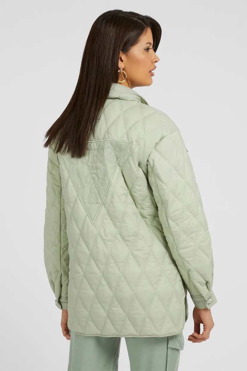 Жіноча м'ятна сорочка-пальто GIORGIA QUILTED SHAKET 3