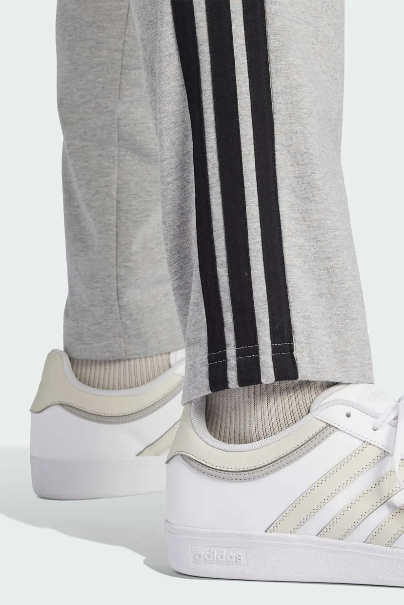 Мужские серые спортивные брюки Essentials 3-Stripes Single Jersey 5