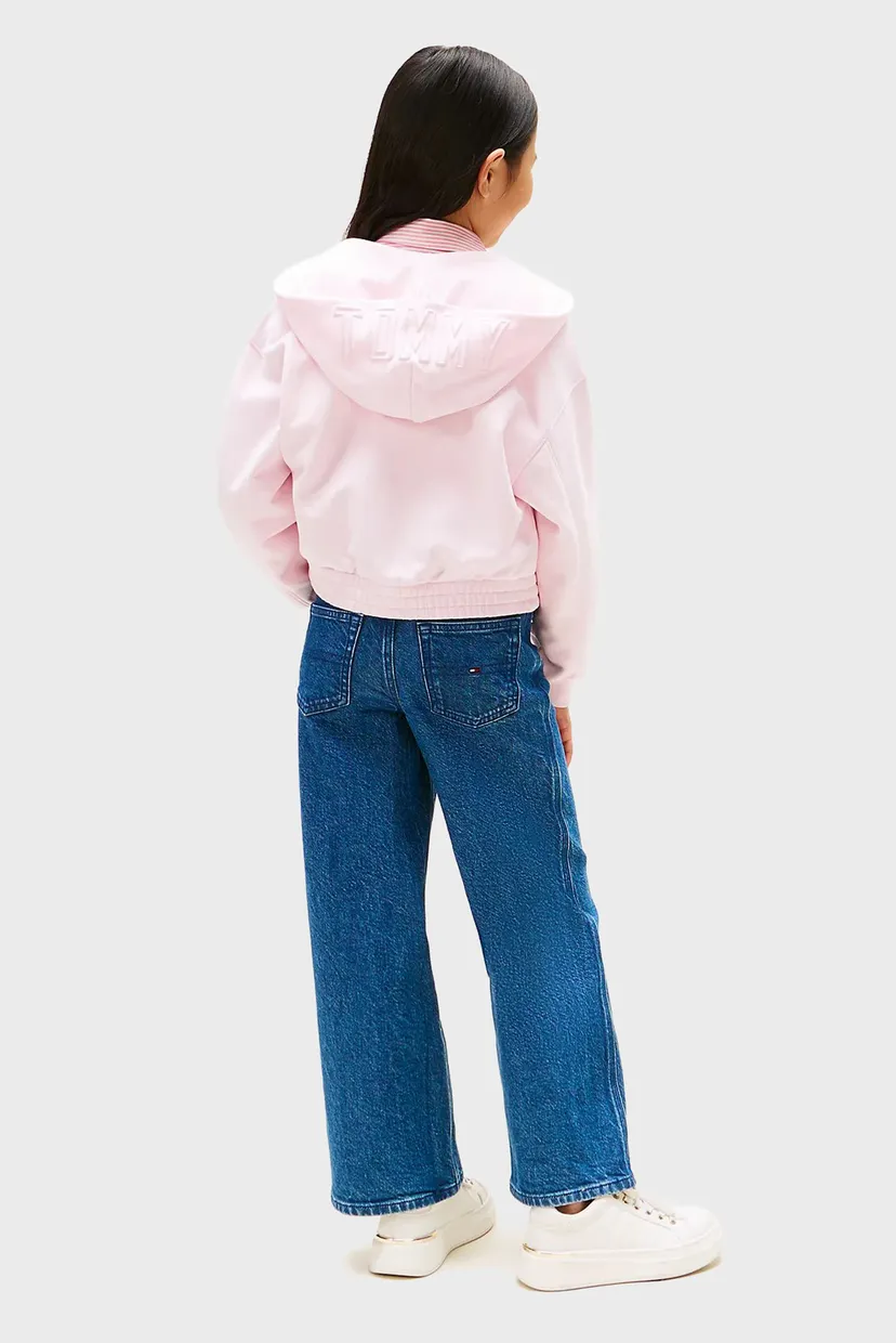 Детское розовое худи TOMMY PUFF PRINT 3