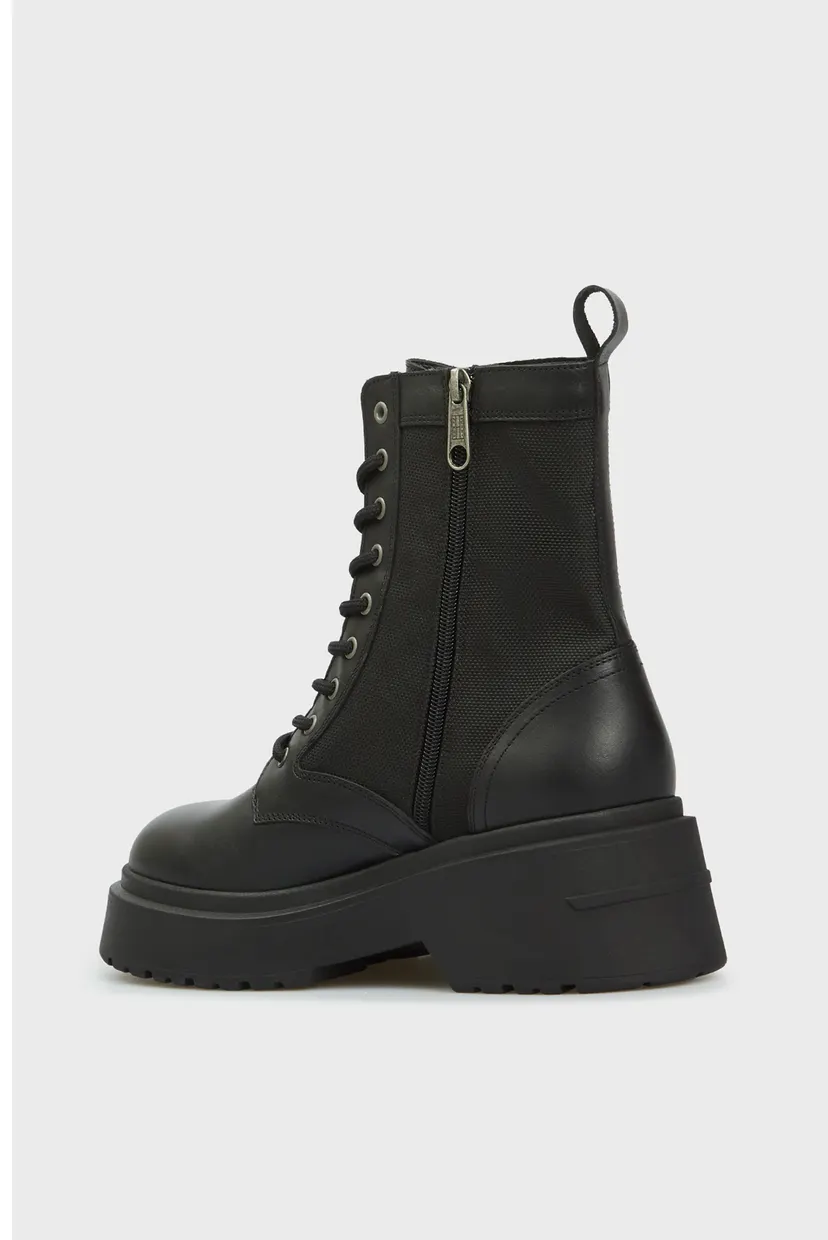 Женские черные ботинки TJW CHUNKY COMBAT BOOT 5