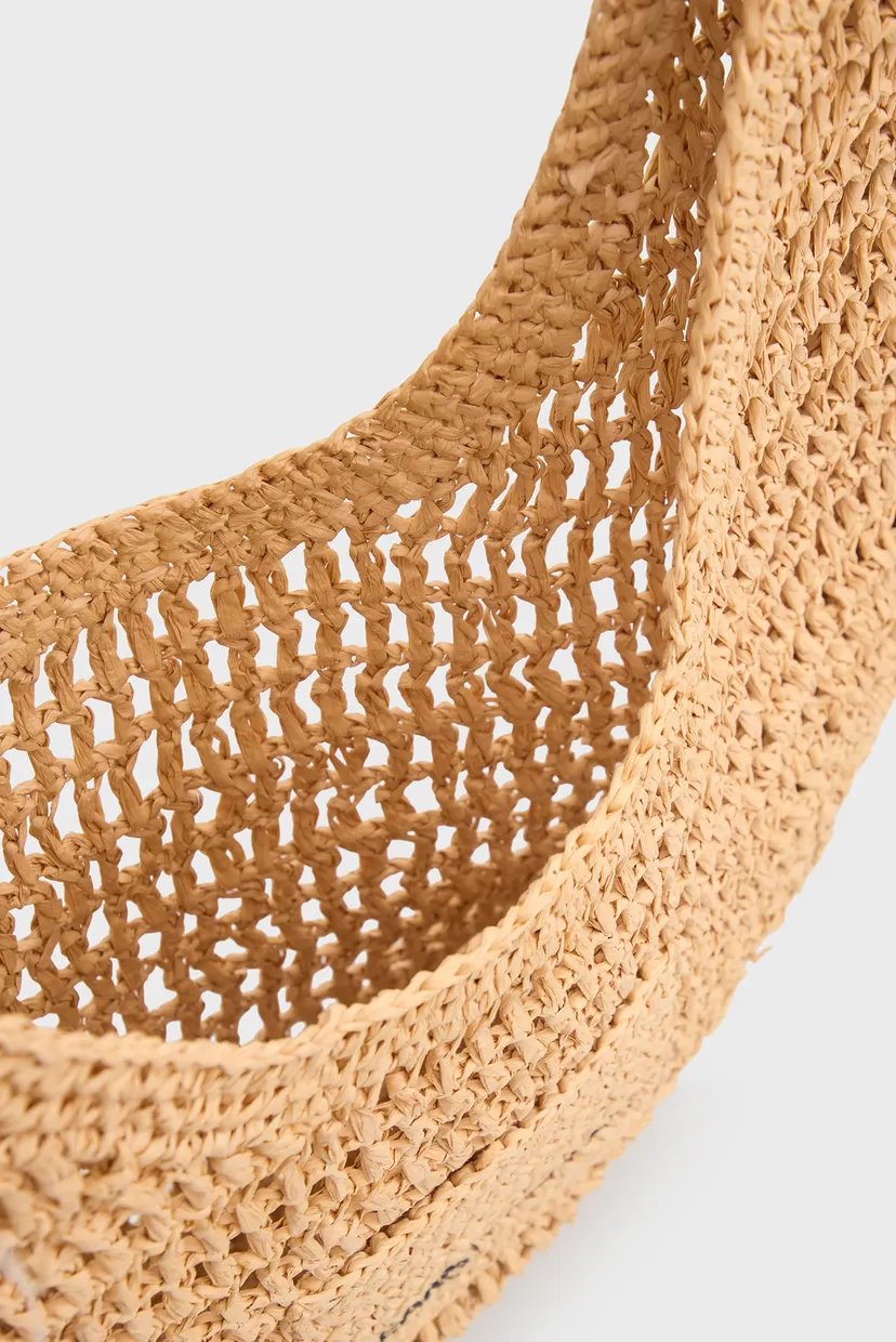 Жіночий бежевий шопер RAFFIA SUMMER HOBO 6