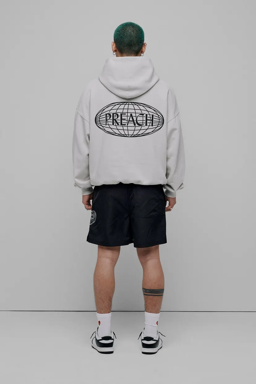 Чоловіче сіре худі Oversized Universe H GOTS 3