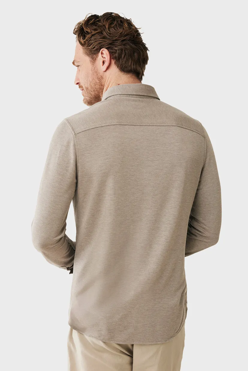 Мужская бежевая рубашка Melee modal shirt long sleeve 3