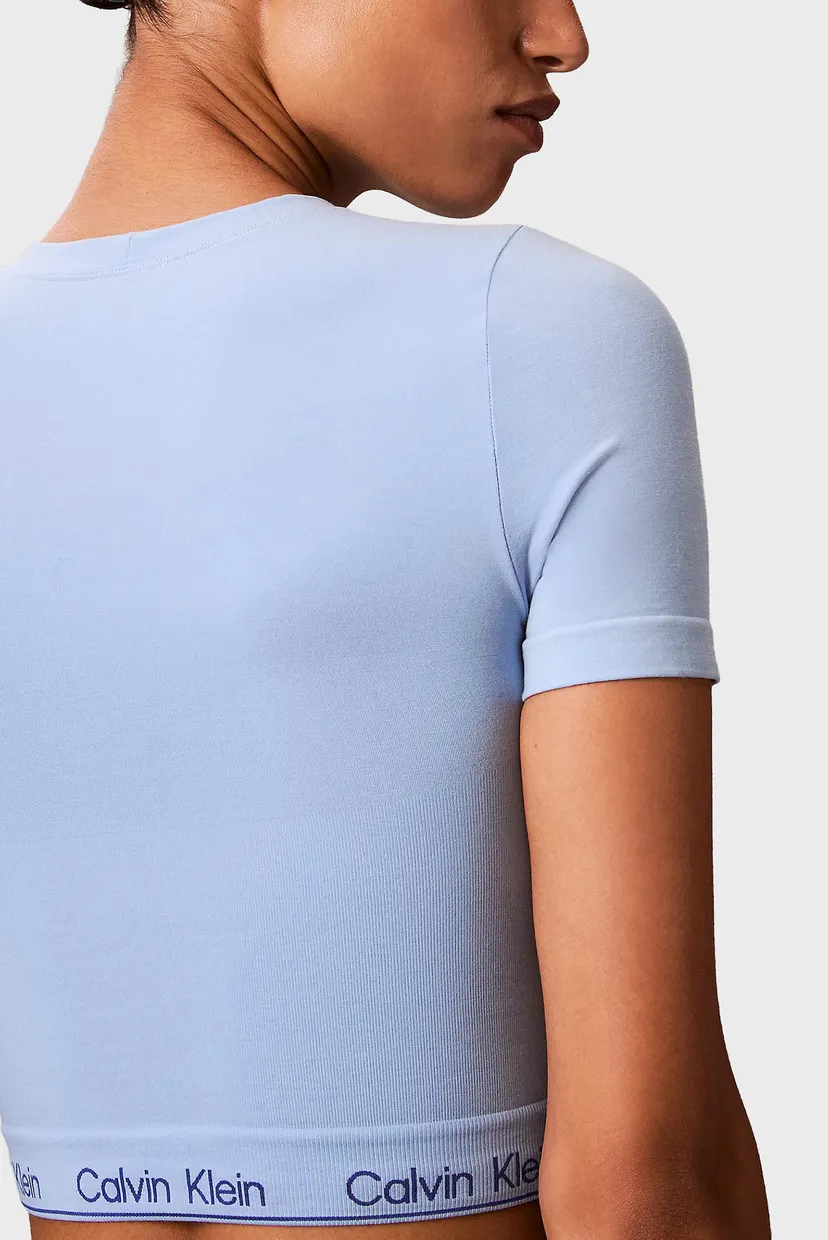 Жіночий блакитний топ SHORT SLEEVE 5