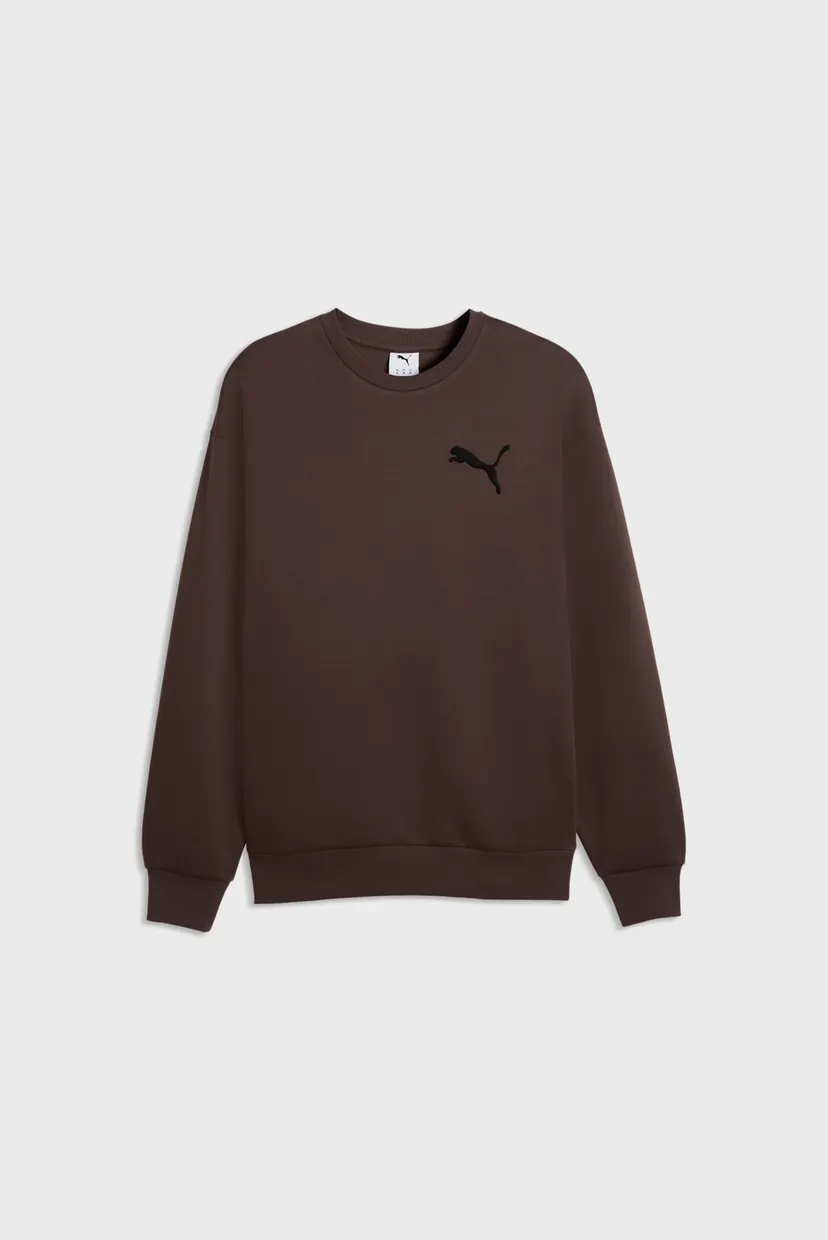 Мужской коричневый свитшот Essentials Elevated Cat Logo Relaxed Sweatshirt Men 4