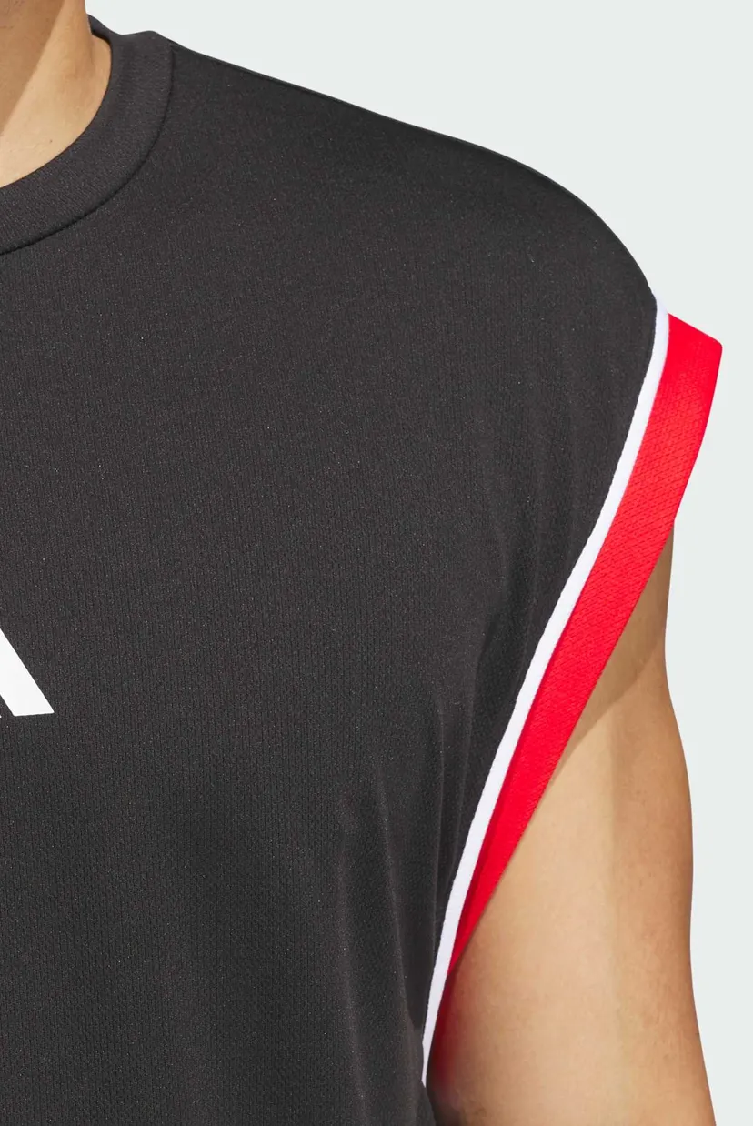 Мужская черная майка adidas Basketball All-World Sleeveless 4