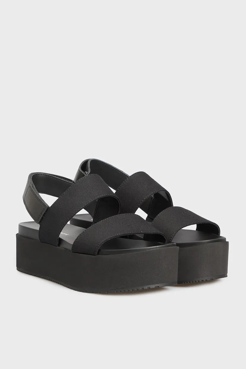 Жіночі чорні сандалі FLATFORM SANDAL SLING IN 3
