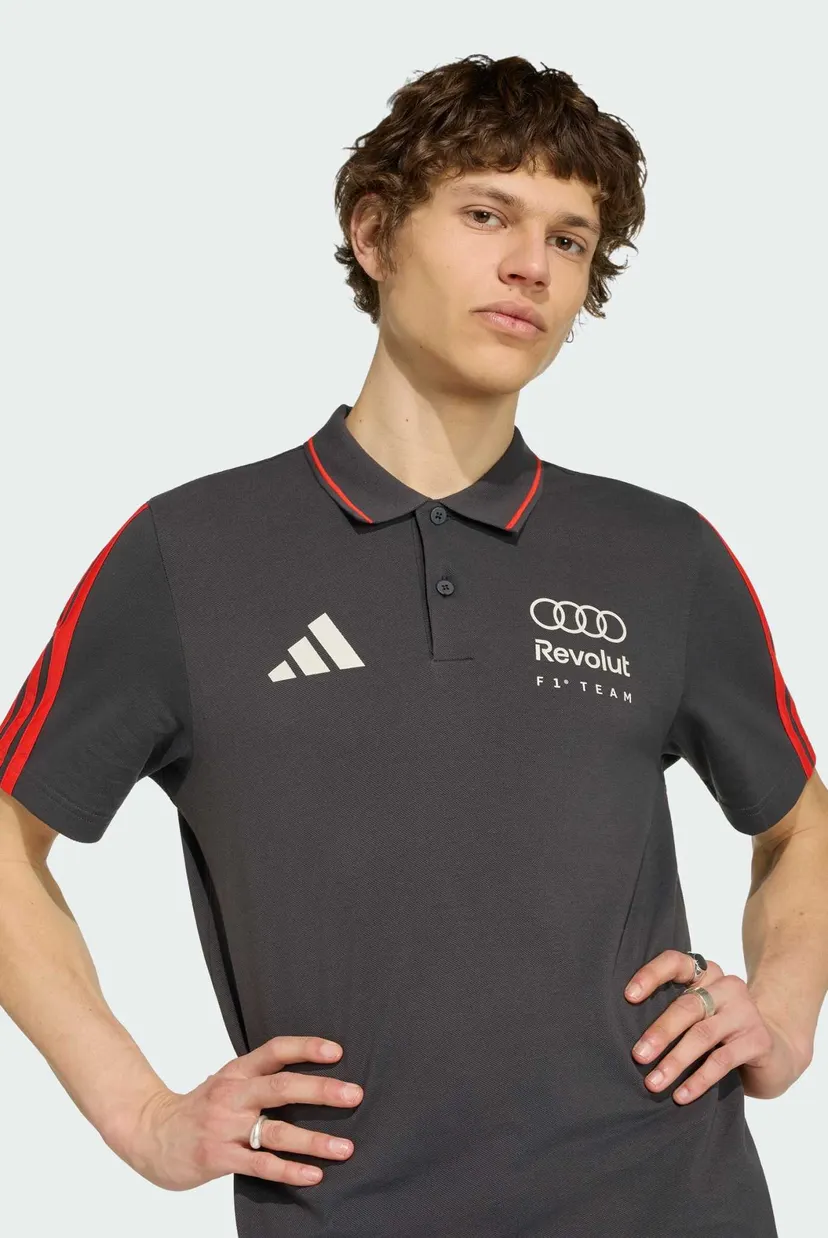 Мужское черное поло Audi Formula One Team DNA 4