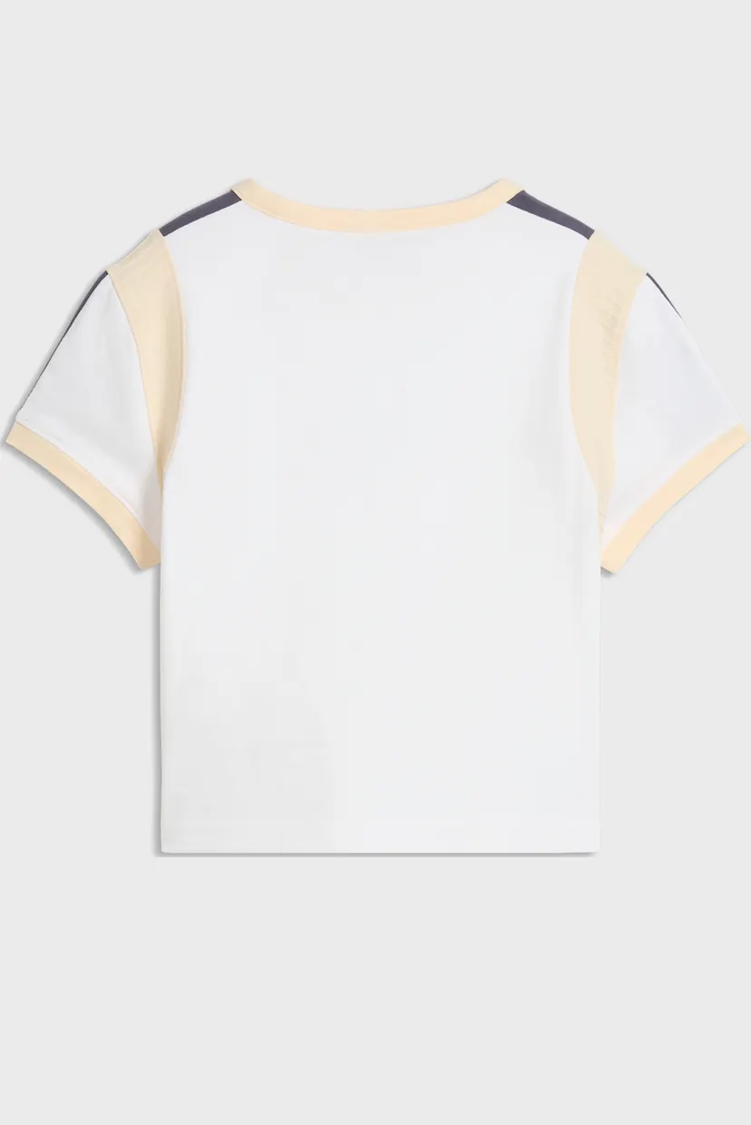 Жіноча біла футболка Graphic Slim Ringer Baby Tee Women 5