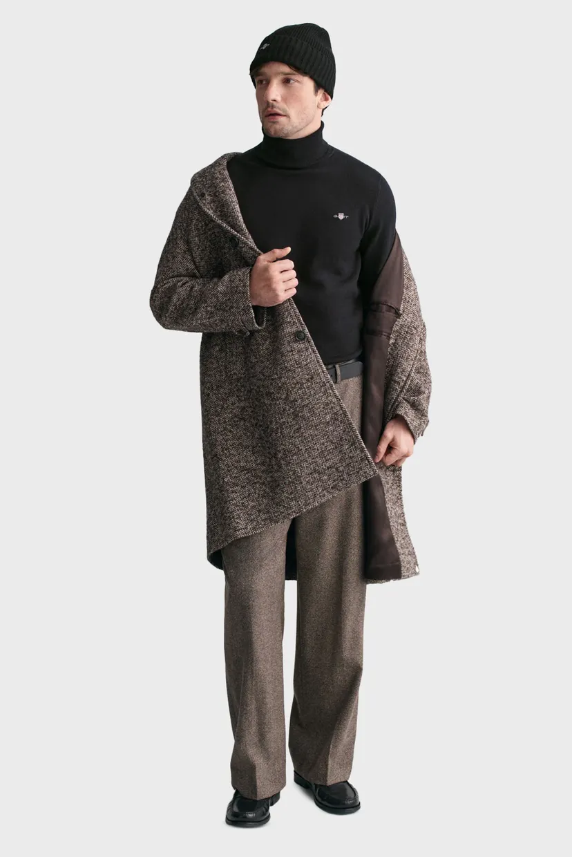 Чоловічий чорний гольф CLASSIC COTTON ROLLERNECK 4