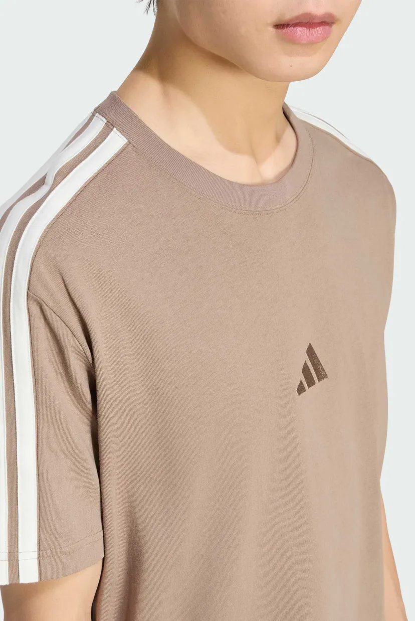 Мужская бежевая футболка ADIDAS KIT 3-STRIPES REGULAR 5