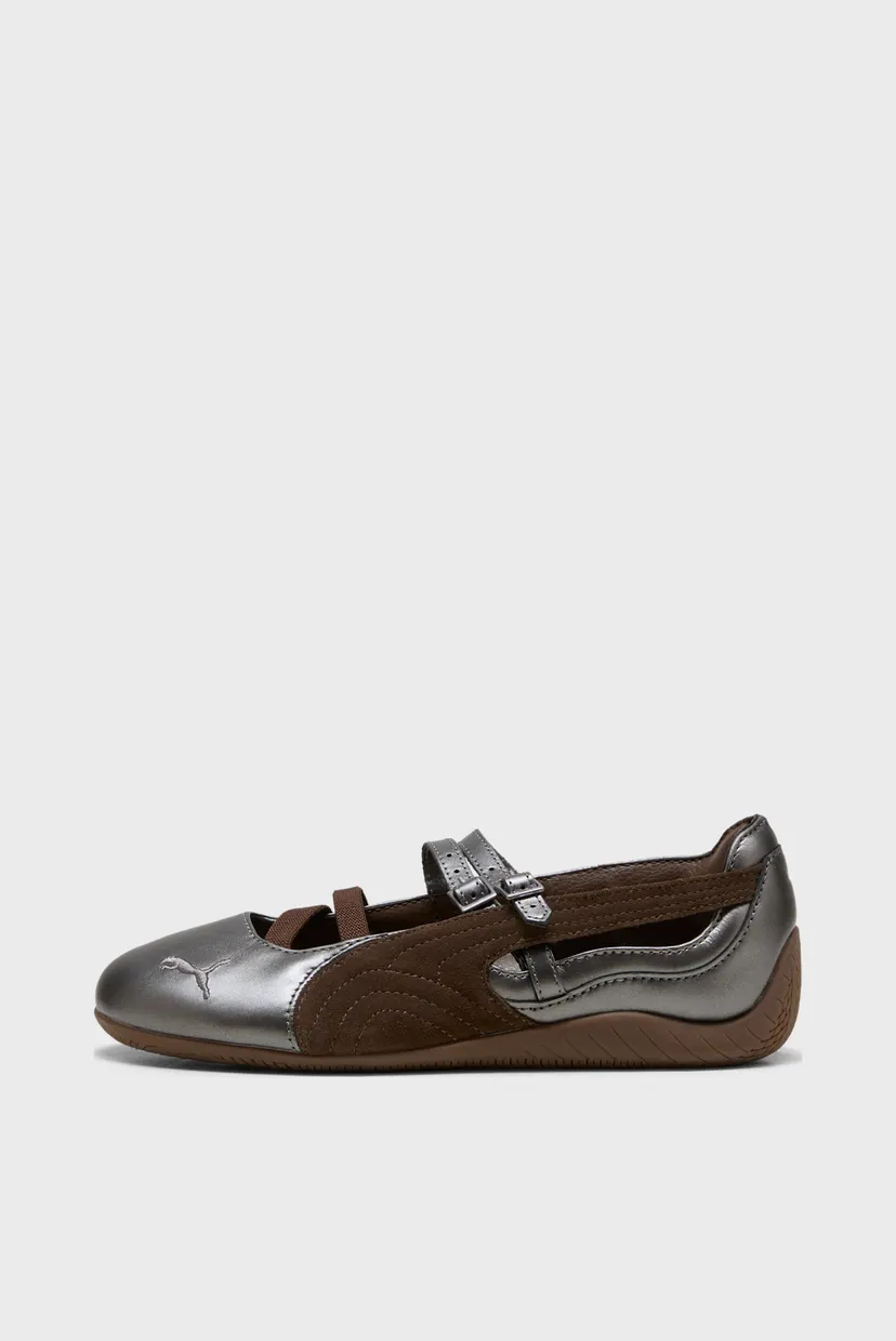 Жіночі коричневі  шкіряні балетки Speedcat Lux Ballet Sneakers Women 4