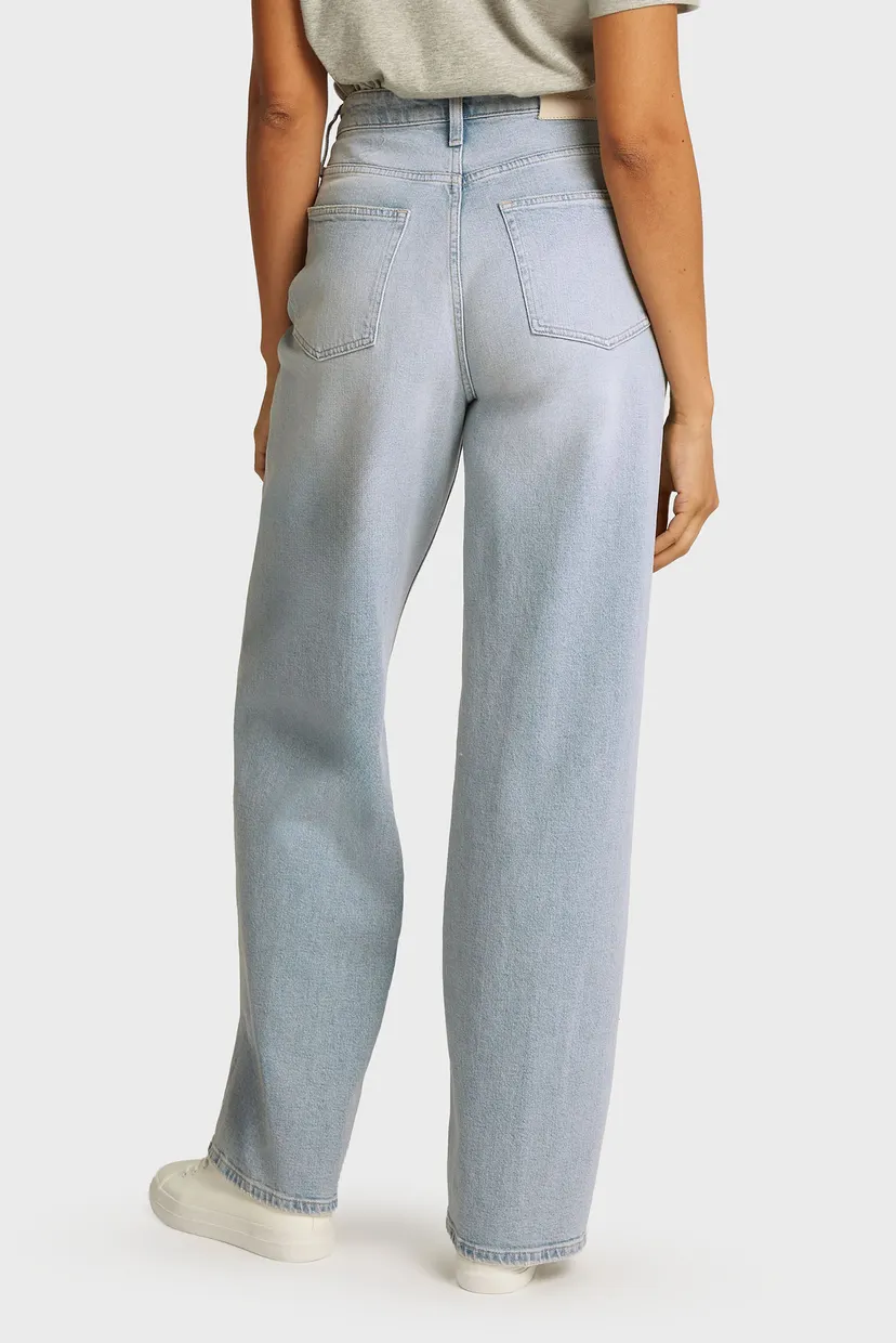 Жіночі блакитні джинси HR WIDE - LIGHT BLUE 3