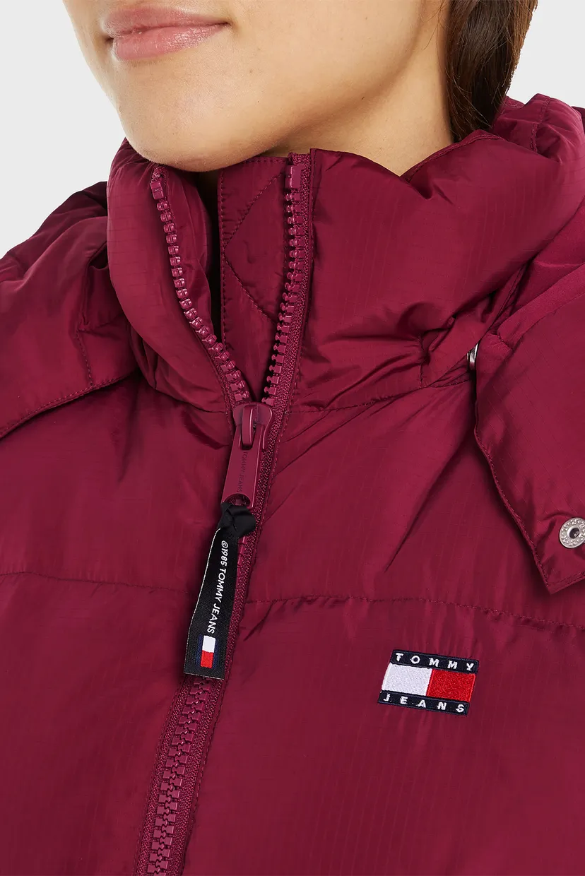 Женский бордовый пуховой жилет TJW CRP ALASKA PUFFER VEST 3