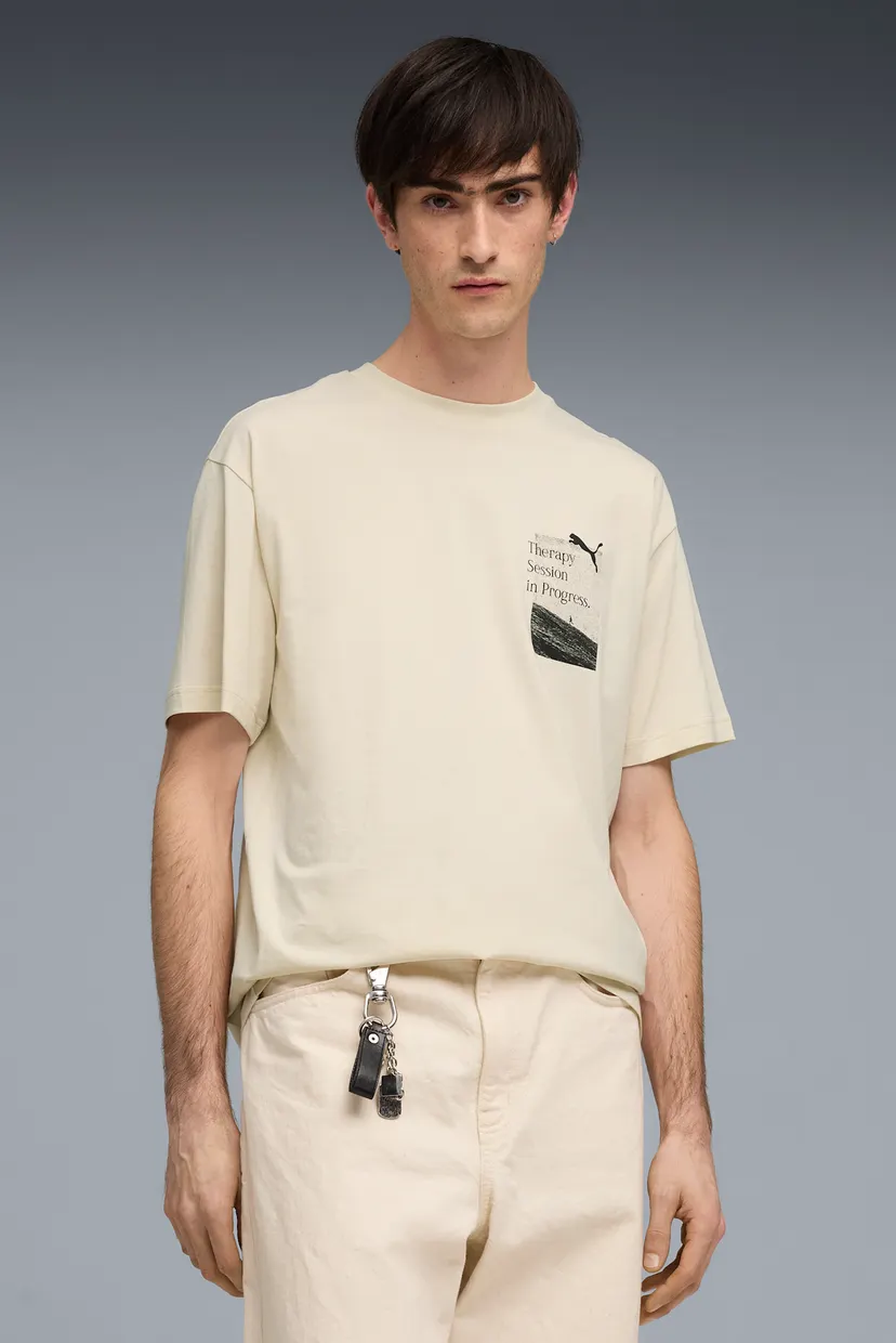 Чоловіча бежева футболка GRAPHICS Tee 3