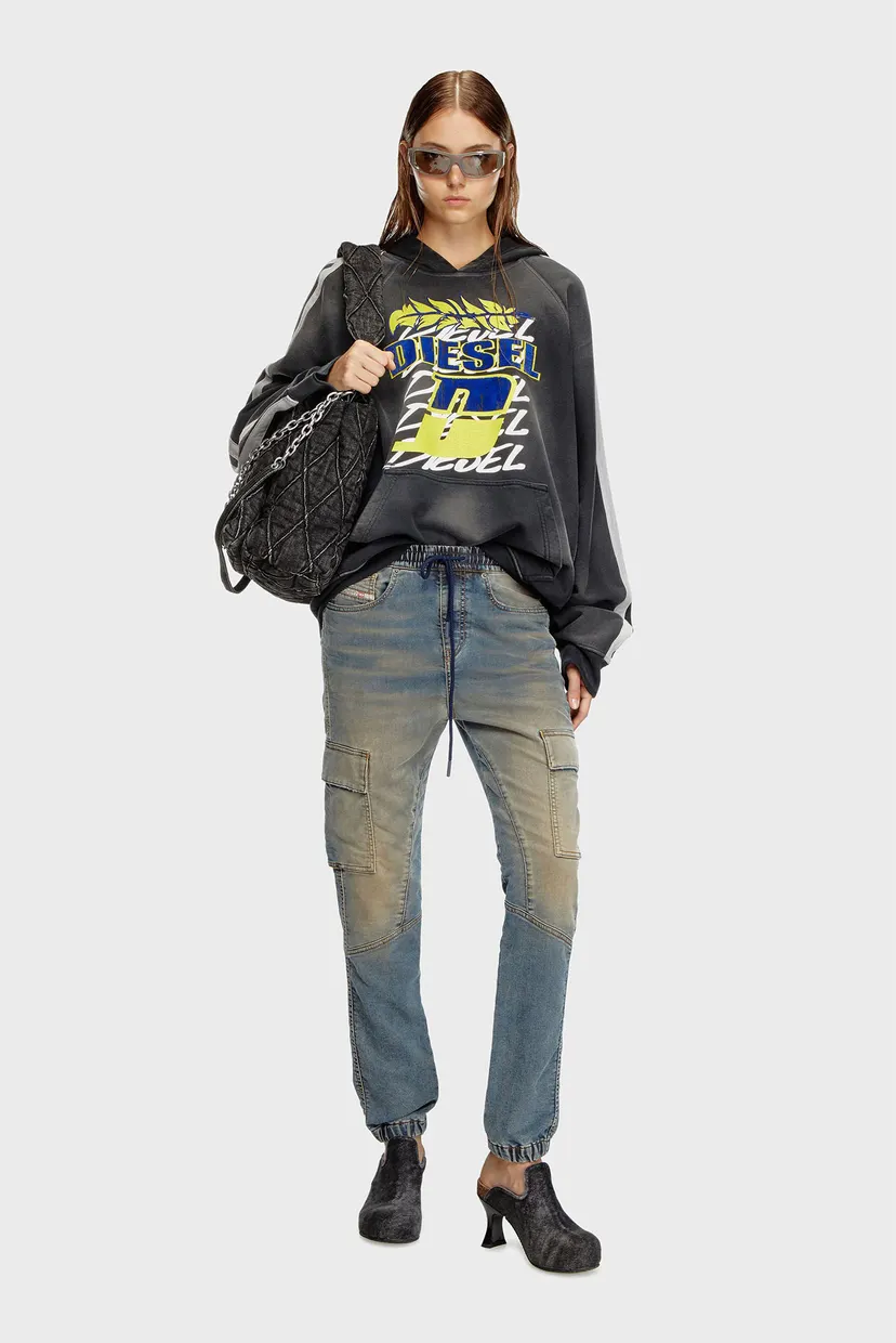 Жіночі сині джинси 2051 D-URSY JOGG Sweat jeans 3