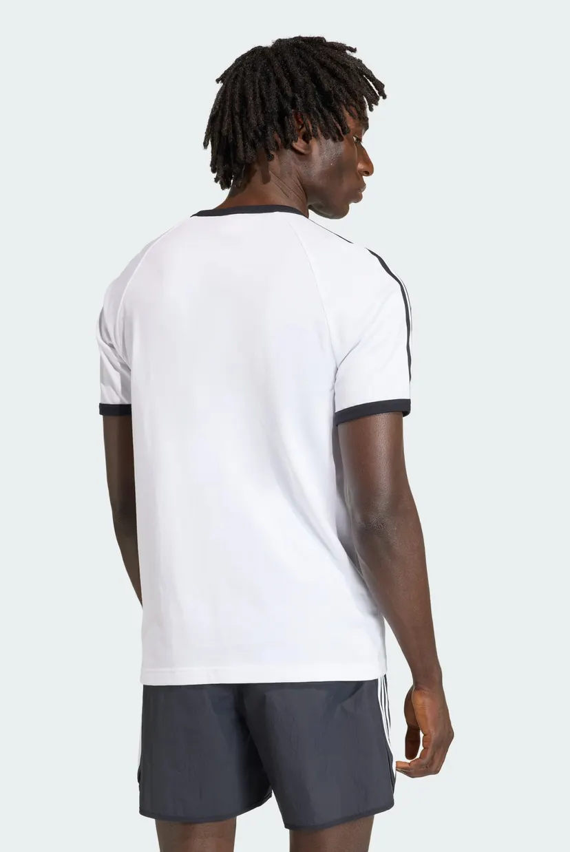 Мужская белая футболка 3-STRIPES SLIM RINGER 3