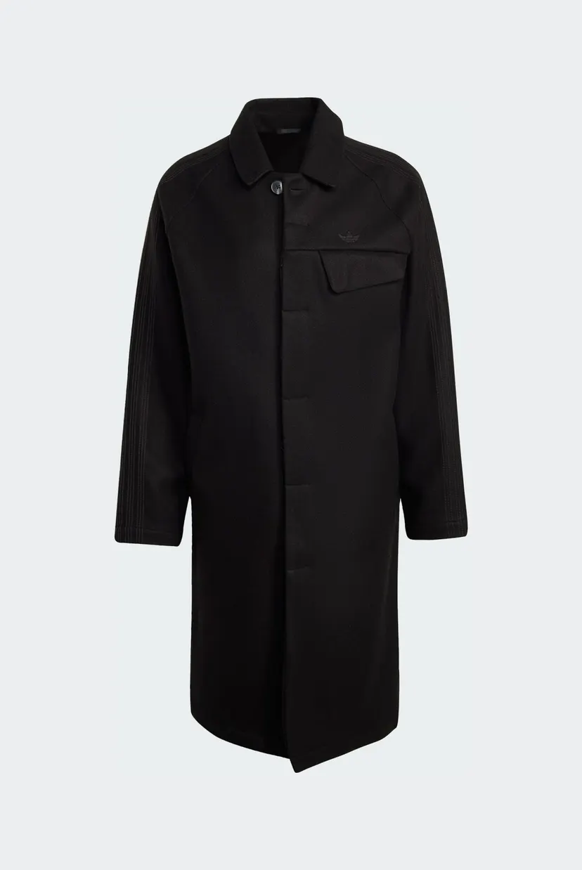 Мужское черное пальто Premium Essentials Wool 6