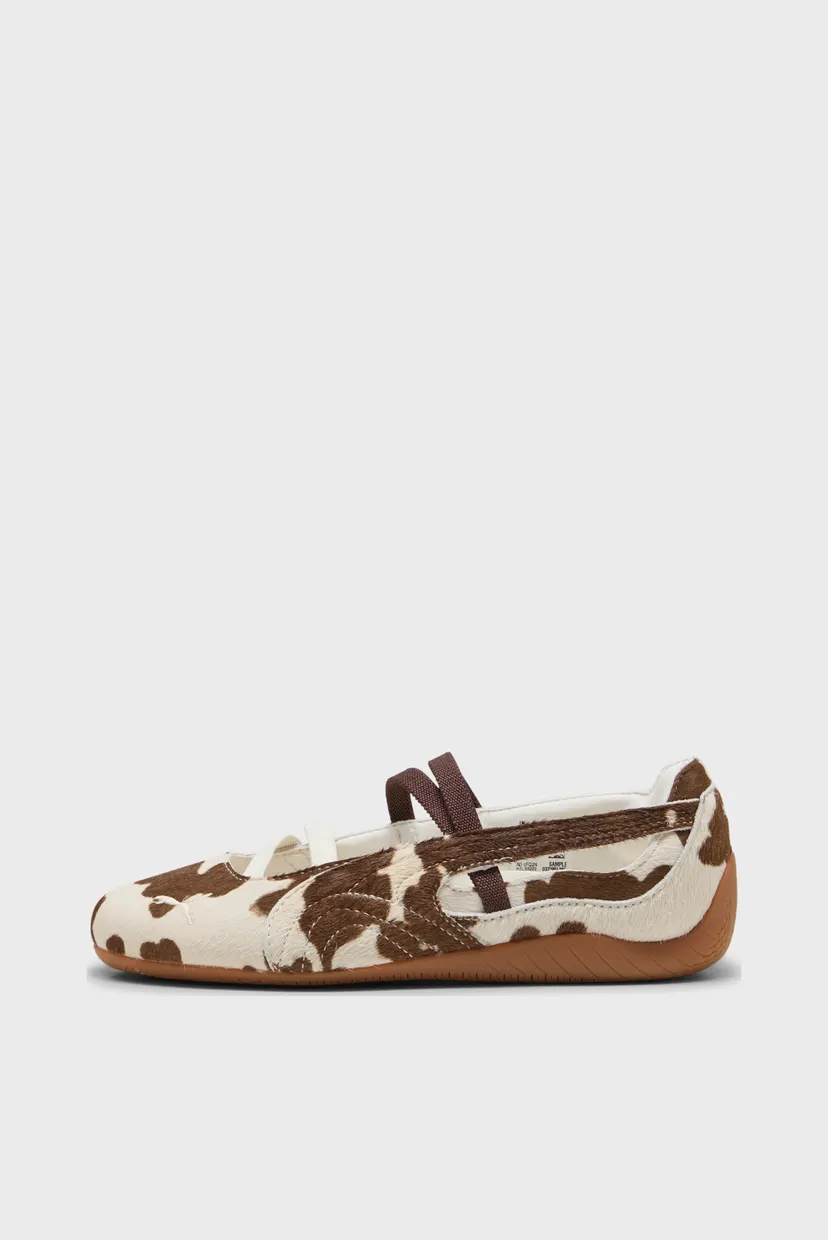 Жіночі коричневі балетки Speedcat Ballet Cow Print Sneakers Women 3