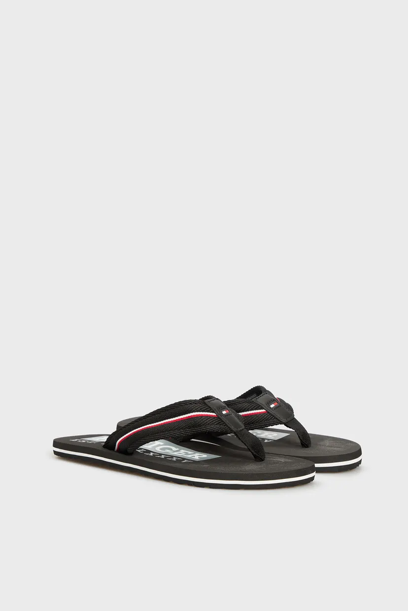 Чоловічі чорні в'єтнамки CORPORATE HILFIGER BEACH SANDAL 3