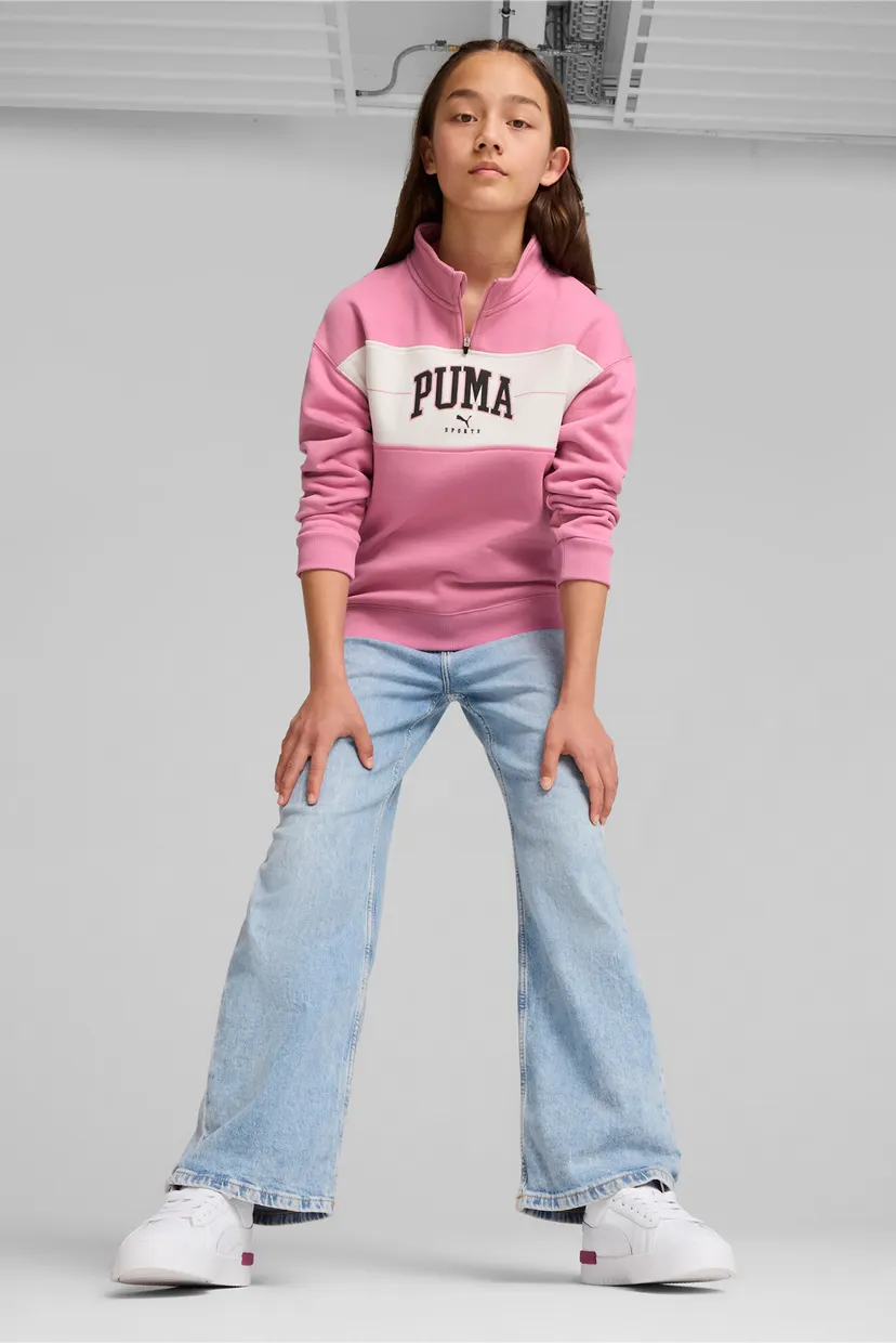 Дитяча рожева спортивна кофта PUMA SQUAD Half-Zip Youth PUMA
