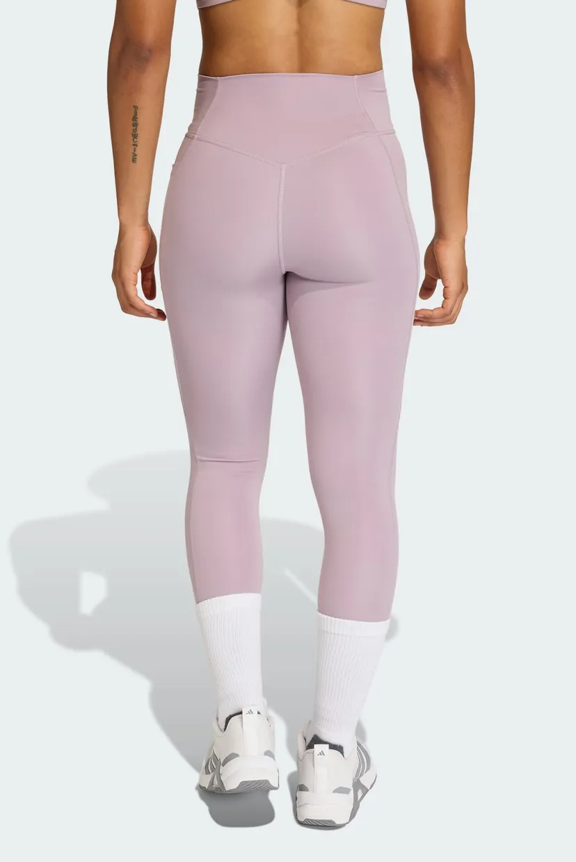 Женские сиреневые тайтсы Optime Essentials No Front Rise Seam 7/8 3