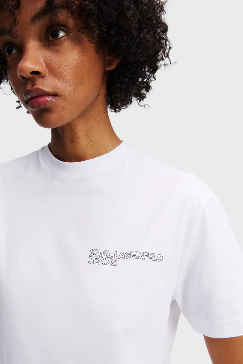Жіноча біла сукня logo tee 4