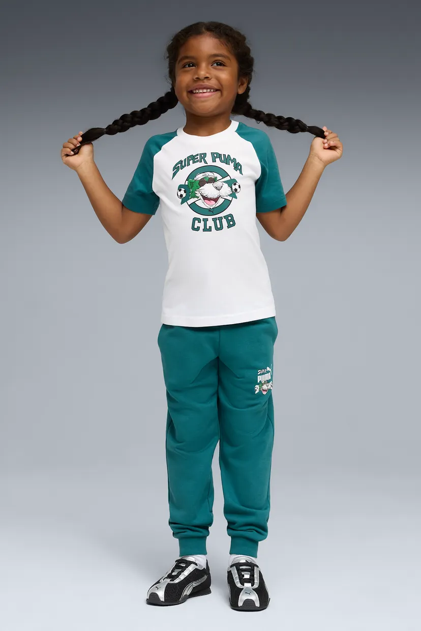 Дитячі бірюзові спортивні штани Super PUMA Sweatpants Kids 2