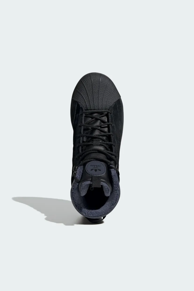 Дитячі чорні замшеві хайтопи Superstar Winterized Trek Kids adidas