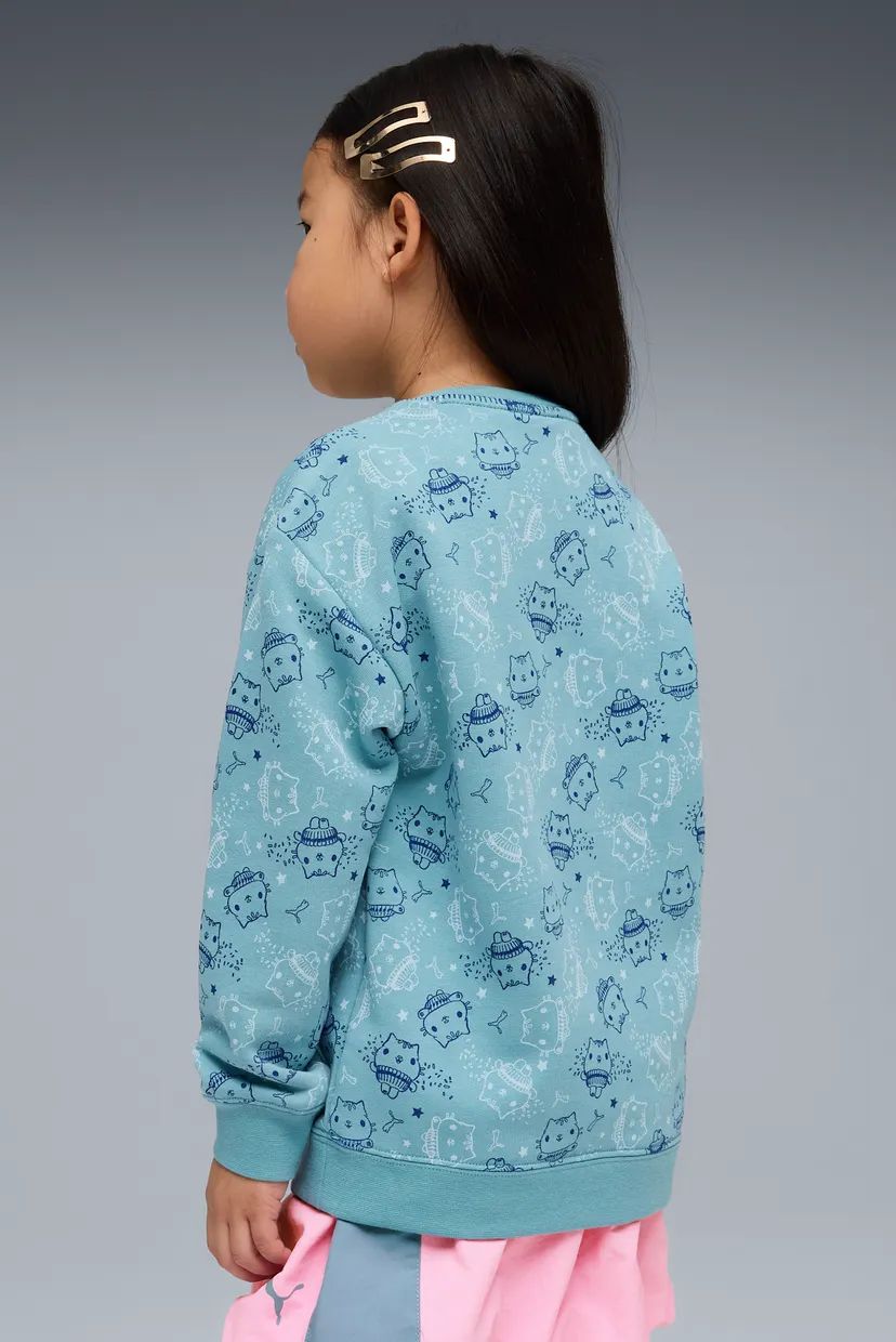 Дитячий блакитний світшот з візерунком PUMA x GABBY'S DOLLHOUSE Relaxed Printed Sweatshirt Kids 3