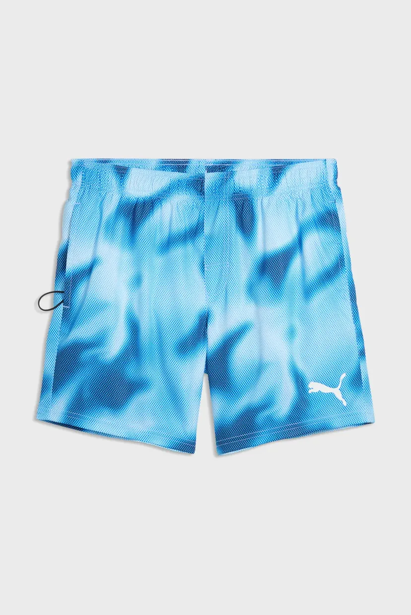 Мужские голубые плавательные шорты с узором PUMA Men's Swim Short 4
