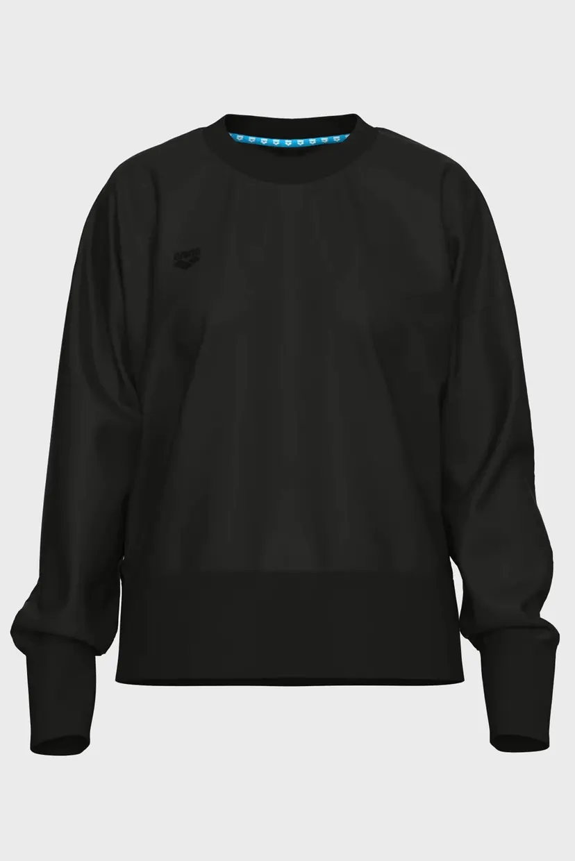 Женский черный свитшот OVERSIZED CREW NECK 3