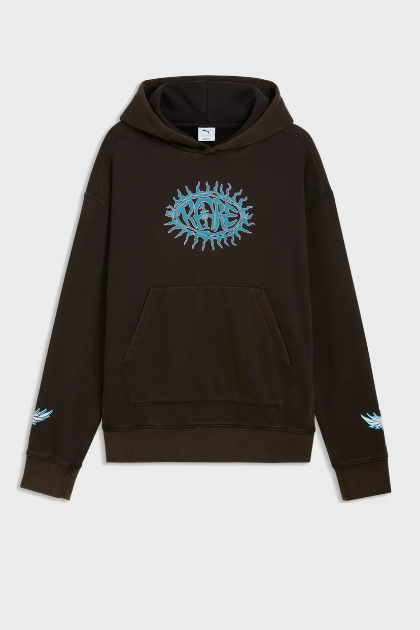 Мужское темно-коричневое худи Melo x Hive Relaxed Hoodie Men 6