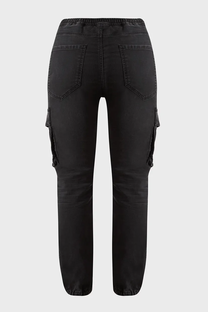 Жіночі чорні джинси 2051 D-URSY JOGG Sweat jeans 6