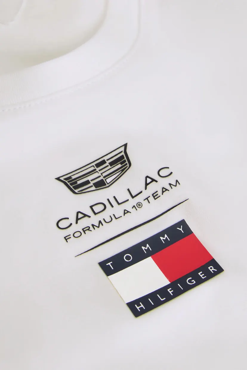 Женская белая майка TH x Cadillac Formula 1® Team 5
