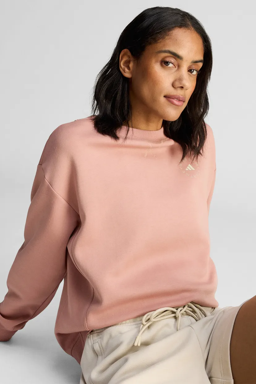 Женский розовый свитшот adidas by Stella McCartney Loose 4