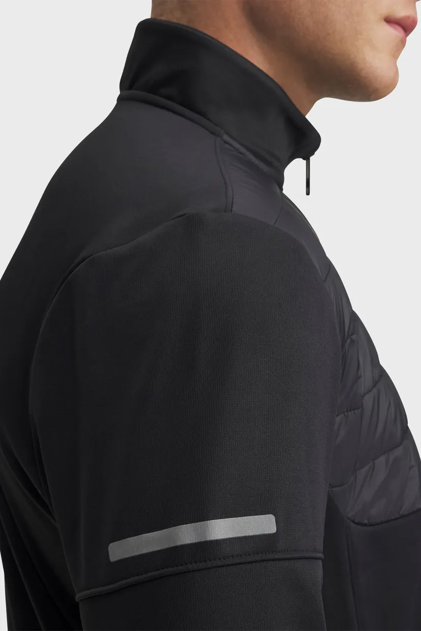Чоловіча чорна спортивна кофта UA Armour Flc Pro Utility QZ 3