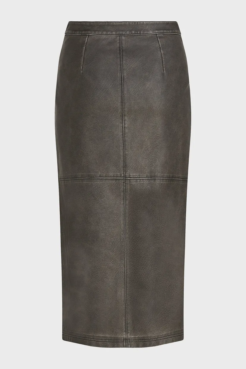 Жіноча чорна спідниця distressed 6