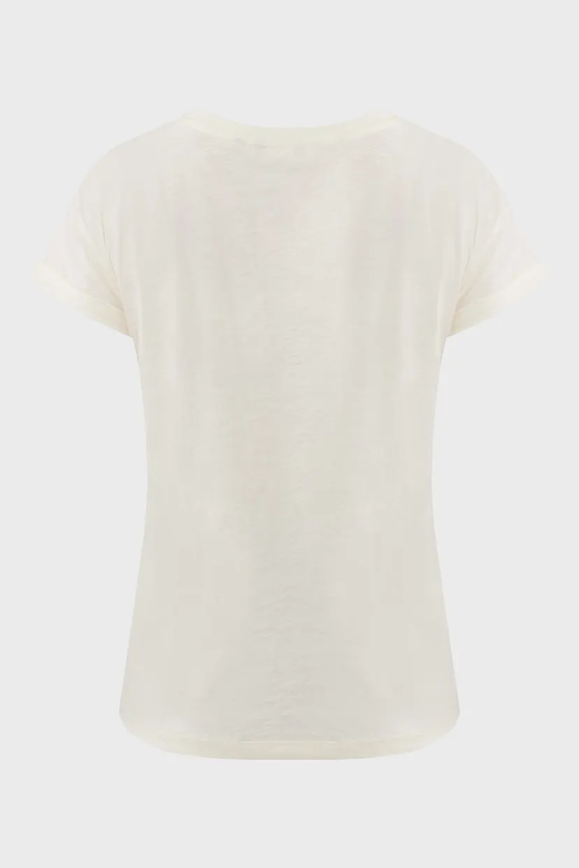 Женская белая футболка Nomades print T-shirt 6