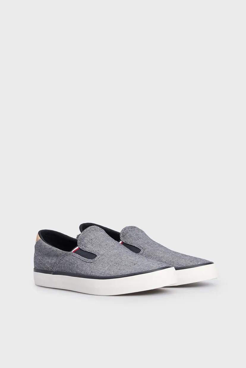 Мужские синие слипоны TH HI VULC LOW SLIPON CHAMBRAY 3