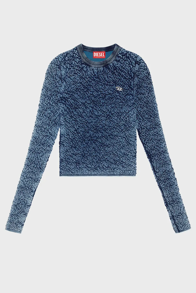 Жіночий синій топ M-CRETA KNITWEAR 4