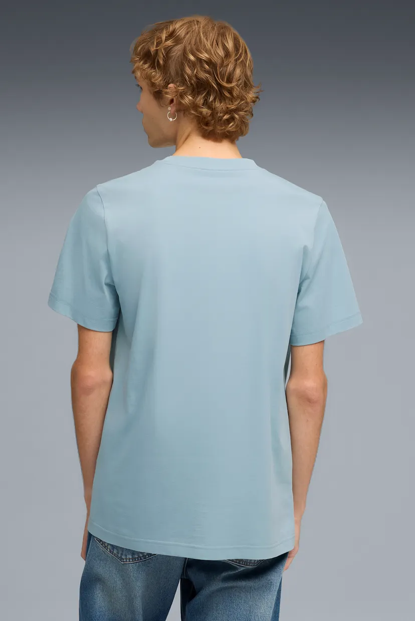 Мужская голубая футболка Essentials Small No.1 Logo Tee Men 3