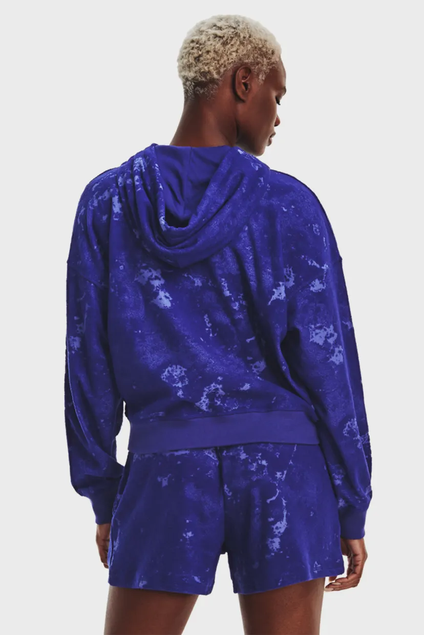 Женское синее худи Journey Terry Hoodie 3