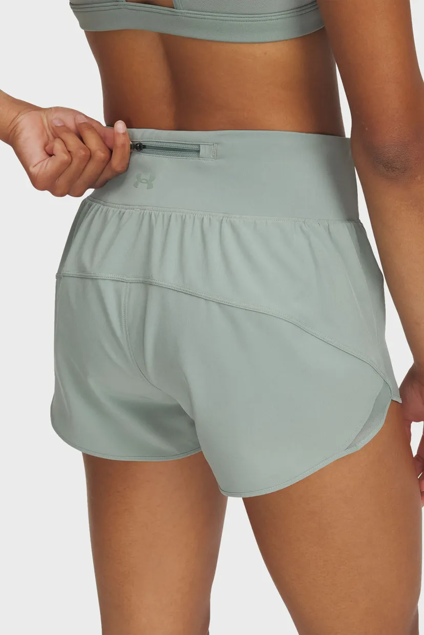 Женские мятные шорты UA Launch Pro 3'' Shorts 4
