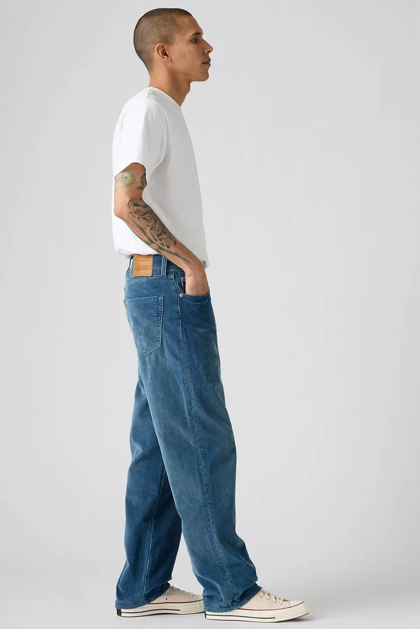 Мужские голубые вельветовые джинсы 568™ Loose Straight Corduroy 3