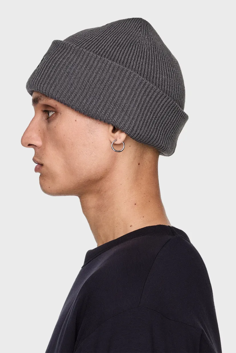 Серая шапка Y-3 Classic Knitted 6