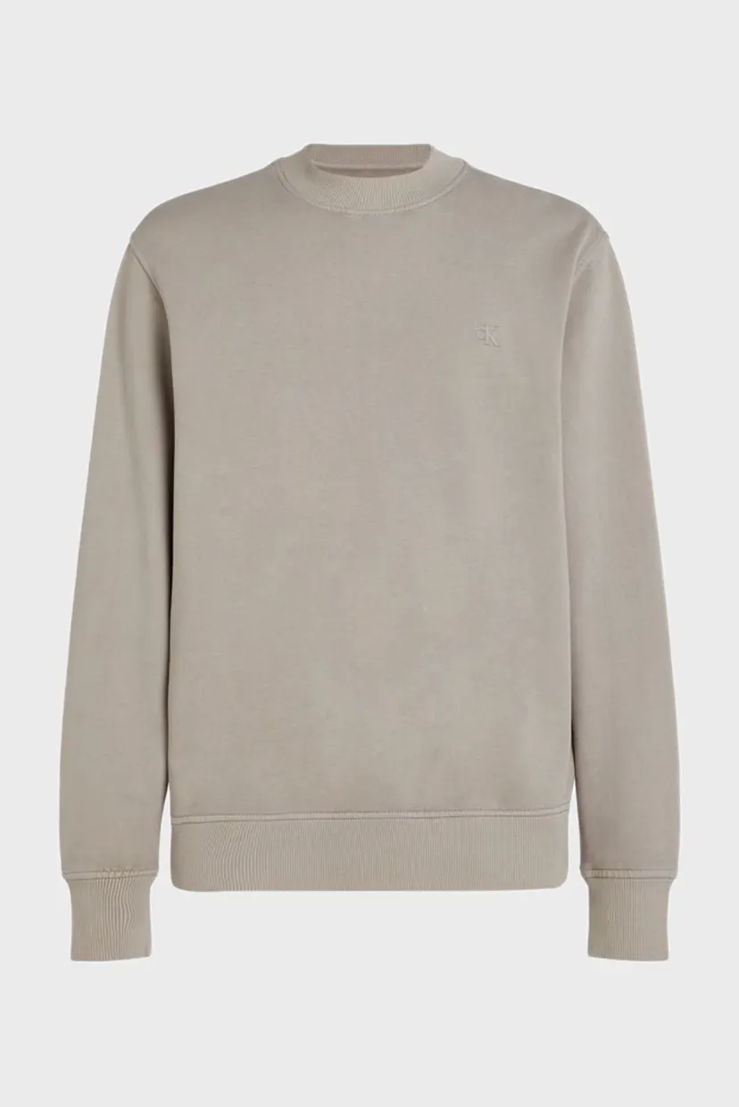 Мужской бежевый свитшот WASHED PUFF PRINT CREW NECK 6